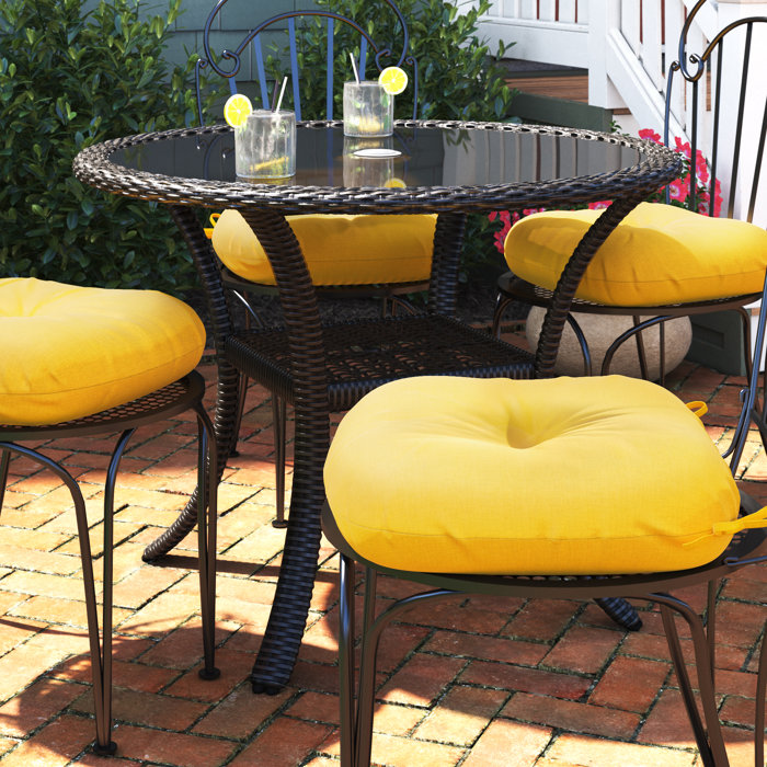 Round Outdoor Comfortable Cushions For Bistro Chairs Outdoor Patio
